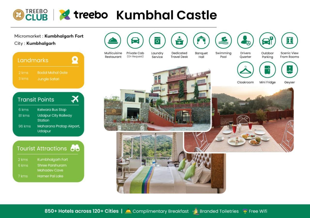Treebo Kumbhal Castle, 2 Km From Kumbalgarh Fort Kumbhalgarh Exterior foto